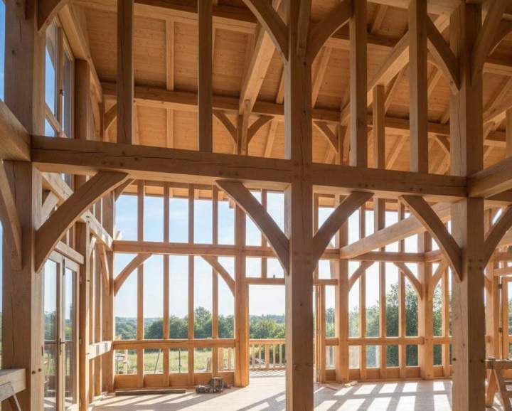 Charpente traditionnelle en bois