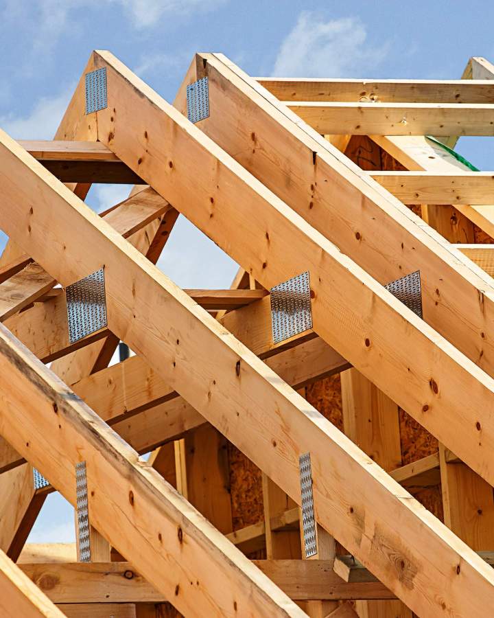 Pose de charpente, Guingamp